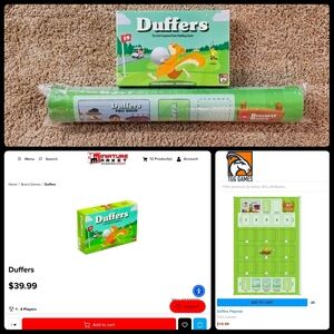 Duffers Golf inspired deck building game + Exclusive Neoprene Game Playmat.